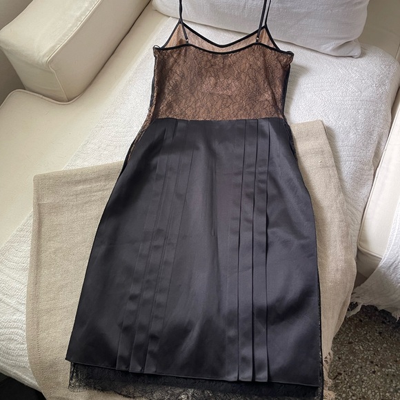michael kors black lace dress Michael Kors Black Geometric Lace Cocktail Dress